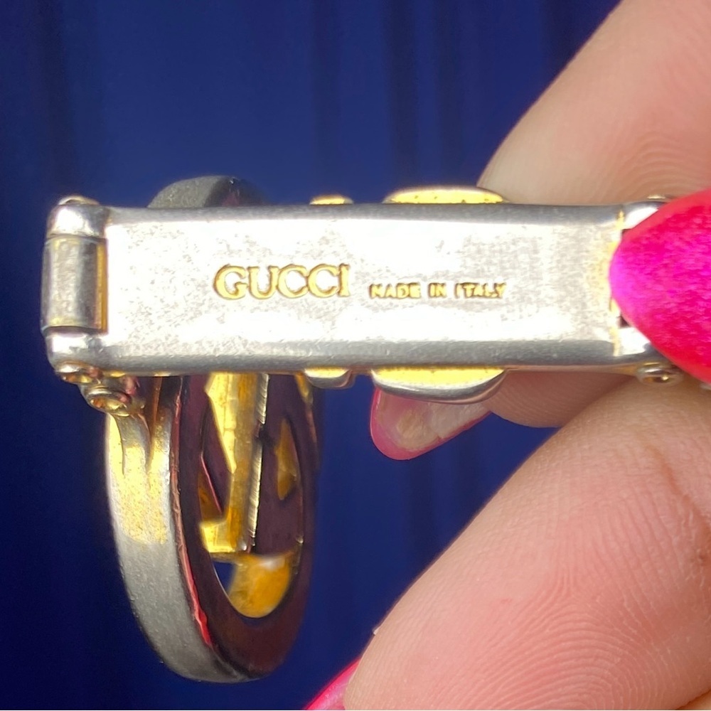 GUCCI Keychain w/Iconic “GG” Logo & Belt Buckle Design, FUC - Picture 4 of 8